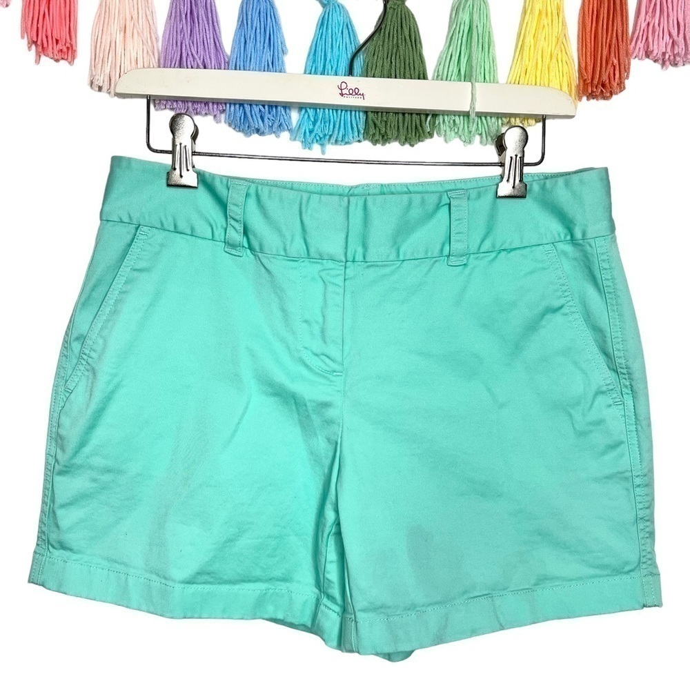 Vineyard Vines Aqua Seafoam Green Bright 5 inch Inseam Cotton Shorts Size 4